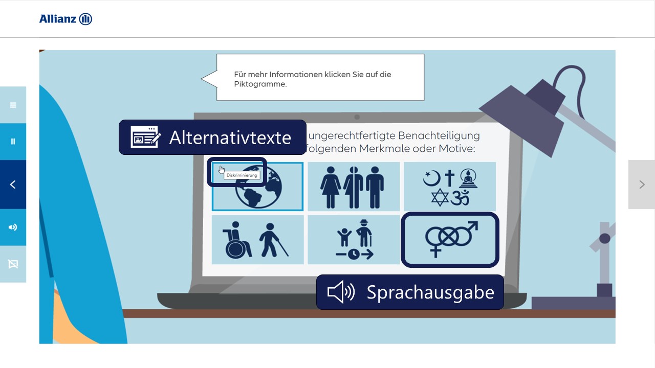 Allianz und tts: Barrierefreies Lernen